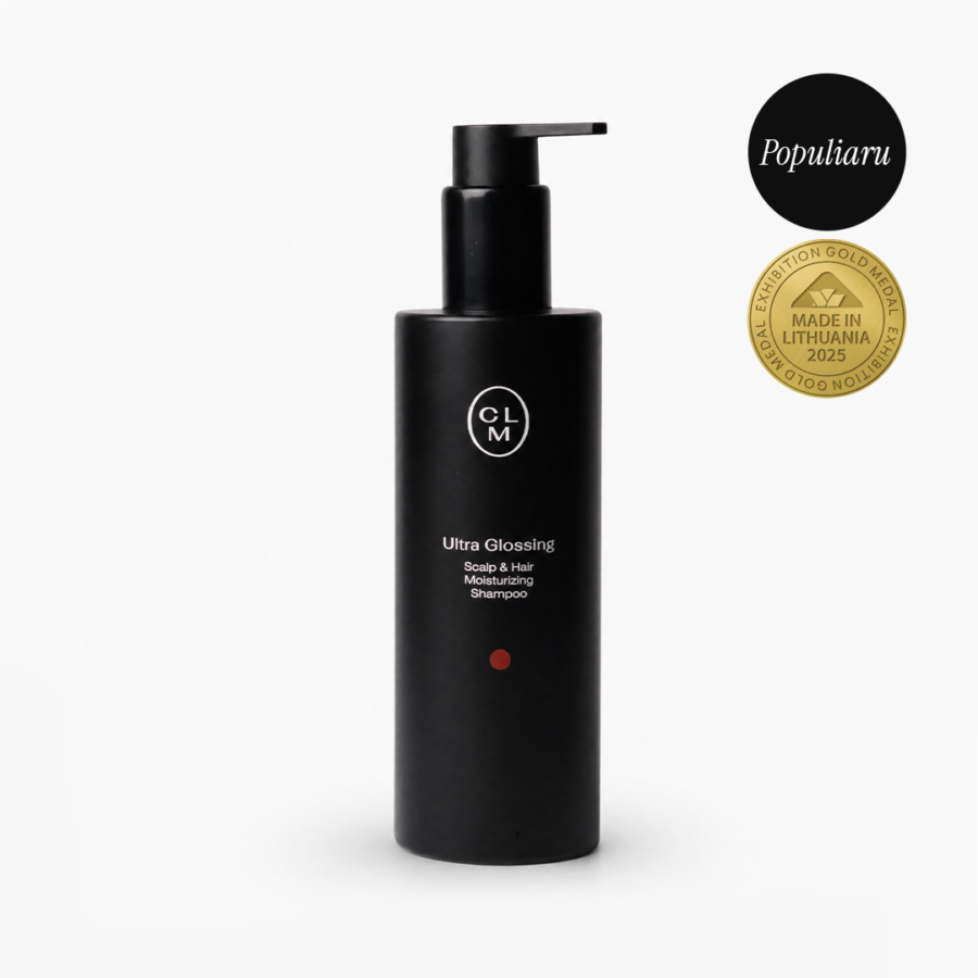 CLM CLM Ultra Glossing drėkinamasis šampūnas, 250 ml